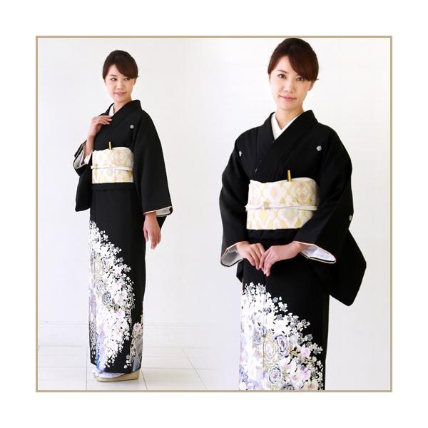 YUMI KATSURA 留袖 レンタル 桂由美 正絹黒留袖19点フル