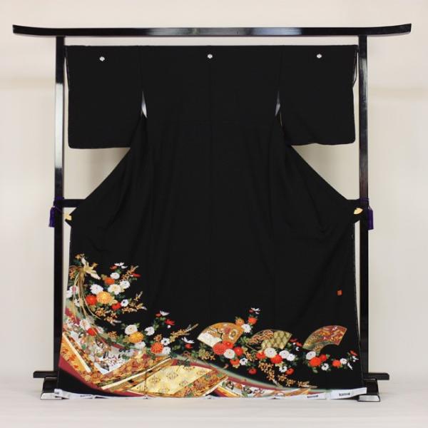 留袖 レンタル 着物 黒留 山本寛斎作 黒留袖 19点フルコーディネート