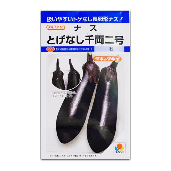 ナス 種子 とげなし千両二号 中長 なす 35粒