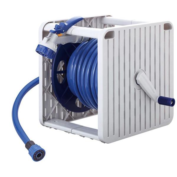 GREENLIFE Gスクエアフルセットホースリール20m PRGS-20GN