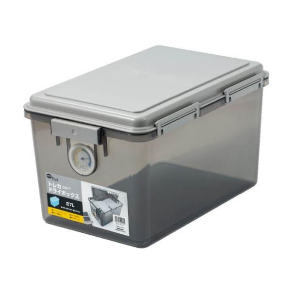 ナカバヤシ トレカドライボックス27L／グレー TKBー27L-N