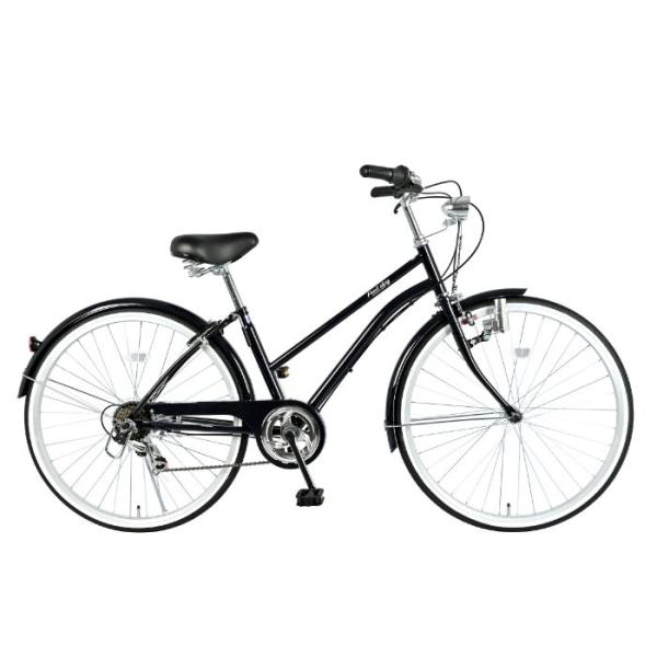 自転車 Feel sky シティサイクル26 6段 ネイビー : ナフコオンライン