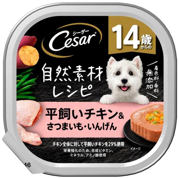 自然素材 14歳 チキン&さつまいもいんげん 無添加 ドッグフード ウエット