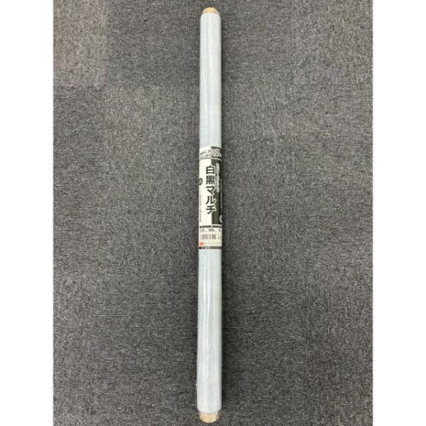 白黒マルチセンターライン入 0.025厚x95cmx50m