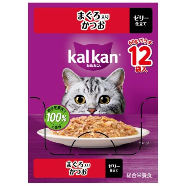 他サイト： カルカンパウチ まぐろ入りかつお 60g×12個の商品画像