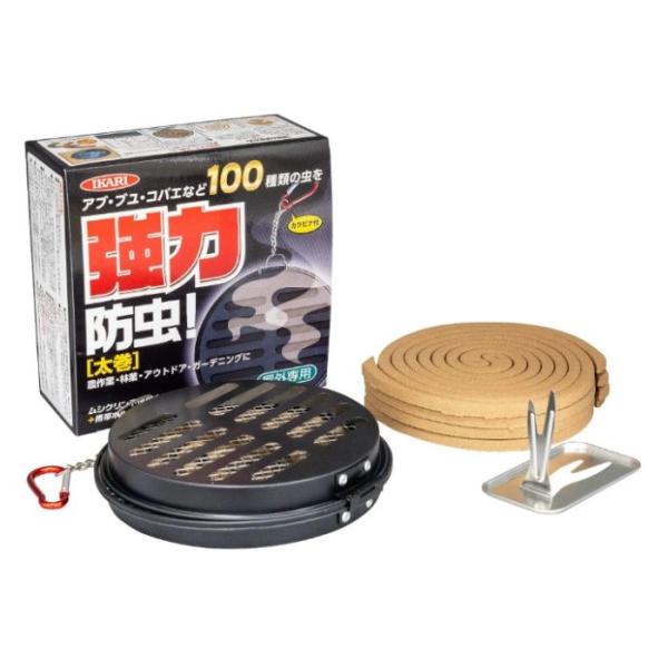 IKARI ムシクリン不快害虫線香8巻 携帯ホルダーセット