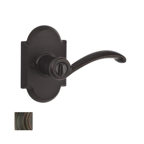 【内締錠】kwikset クイックセット　レバーハンドル　オースティン　プライベートロック付　左右兼用　730AUL-11P　ベネチアンブロンズ