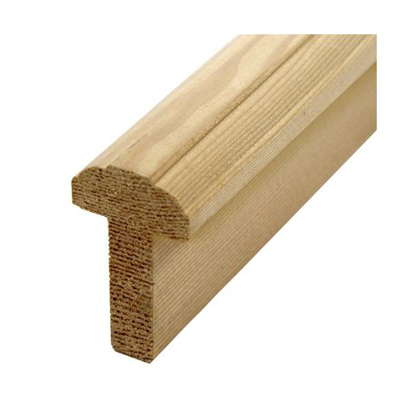 材質：ベイツガ（無塗装）長さ：7'-0"（2133mm）親子ドアの子ドア側に取り付けます。戸当たり・目隠しの効果があります。