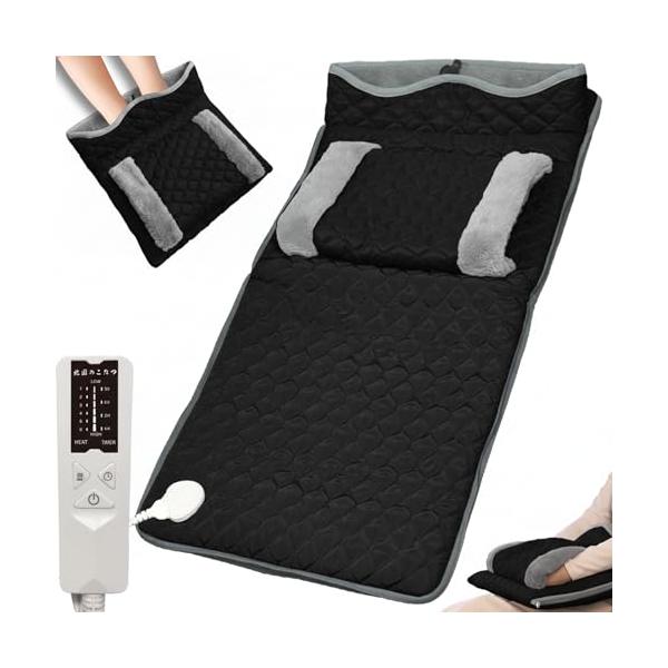 足温器-ブラック/足温器(ブラック)/AYK-06・Size:足温器(ブラック)・パッケージ個数:1・【意匠権申請済み・独自手足セパレートデザイン・高級ブランド鞄に使われるマトラッセ工法】 他社のフットウォーマーやホットマットとは一線を画す...