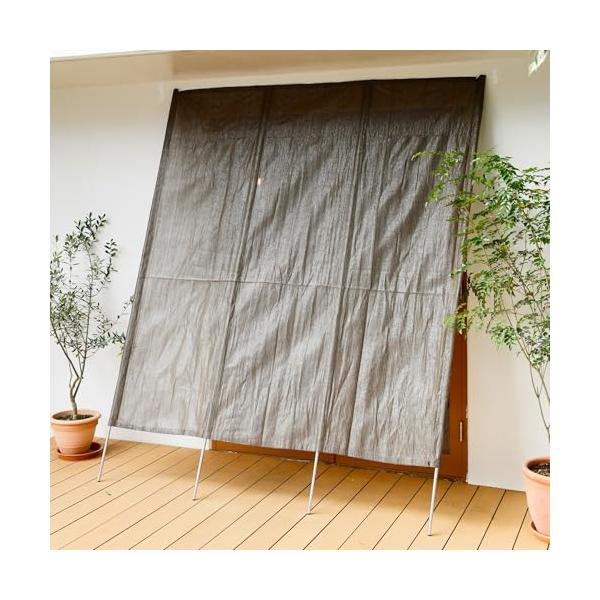 山善(YAMAZEN) 日よけ 洋風たてす 200×240cm 目隠し 日除け サンシェード すだれ オーニング 節電 省エネ ベランダ 紫外線