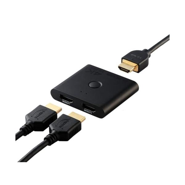 他サイト： エレコム HDMI切替器 4K 60Hz 2入力1出力 双方向 薄型(12mm) 分配器 PS5・4 / Nintendo Switch/Firの商品画像