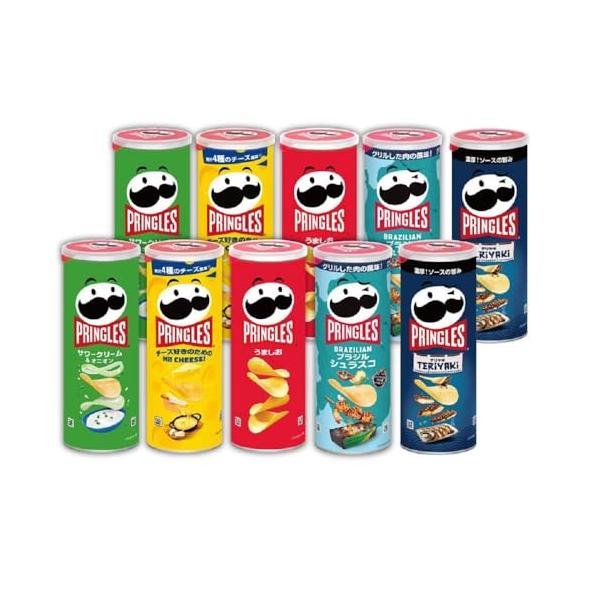 プリングルズ M缶 5種アソートセット (サワークリーム&オニオン2本、う
