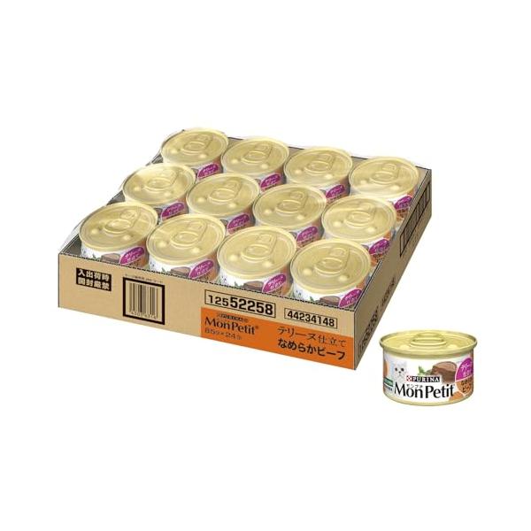 他サイト： モンプチ缶 テリーヌ仕立て なめらかビーフ 85gx24缶入り(ケース販売)の商品画像