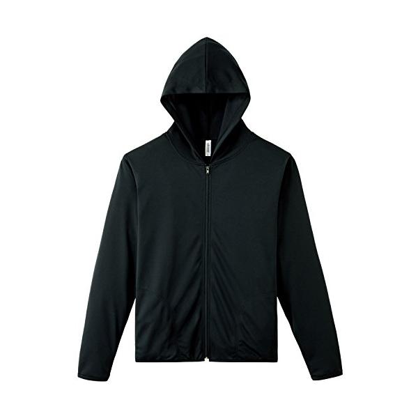 他サイト： [グリマー] 長袖 4.4オンス ドライ UV ジップ パーカー 00338-AMZ メンズ ブラック L (日本サイズL相当)の商品画像