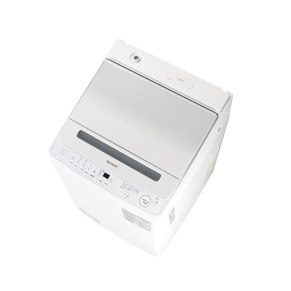 他サイト： シャープ タテ型 全自動洗濯機 洗濯10kg 幅55.5cm ダイヤカット 穴なし槽 ES-GV10J-S シルバーの商品画像
