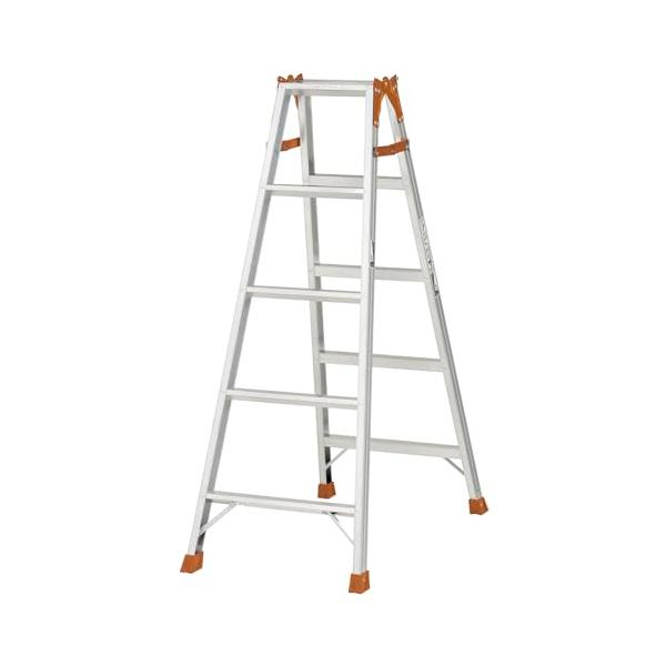 5段シルバー/5段/K-150D・Size:5段・パッケージ個数:1・スタンダードタイプのはしご兼用脚立・段数：5段・天板の高さ：1.39m・はしごの長さ：2.96m・踏面幅：44mm
