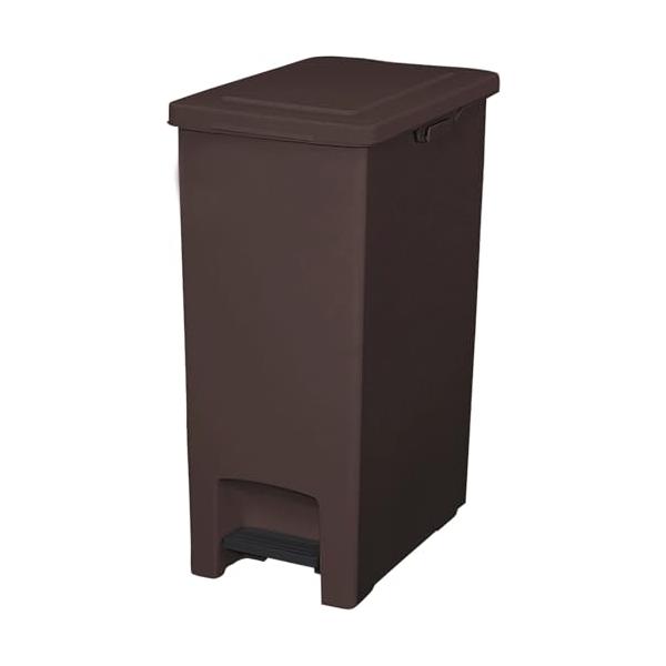 他サイト： アスベル フタ付きゴミ箱 エバンペダル45SD 軽いペダル 45L ダークブラウン 衛生的 A6324の商品画像