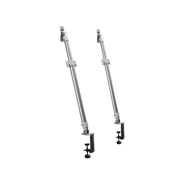 他サイト： HEIAN SHINDO 液晶テレビ用耐震固定ポール シルバー 対応テレビサイズ32~60型 家具 転倒防止 防災グッズ LEQ-45 平安伸銅の商品画像