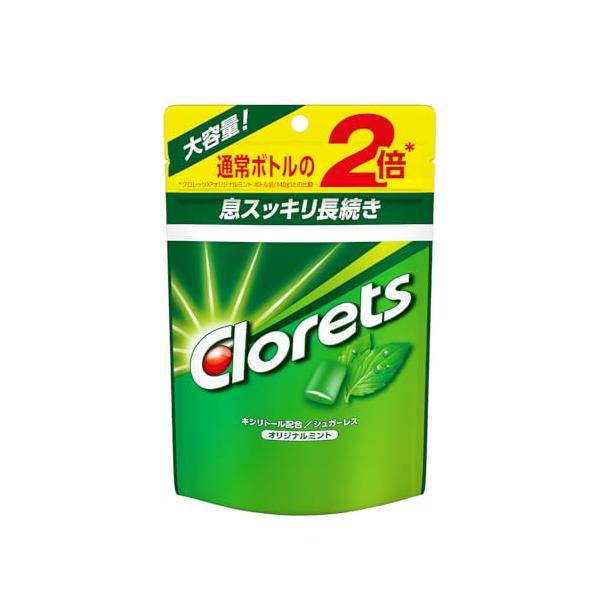 他サイト： クロレッツ オリジナルミント スタンドパウチ ガム 大容量 280gの商品画像