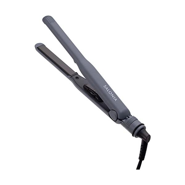 SALONIA サロニア ストレートアイロン ヘアアイロン 15mm 耐熱ポーチ付