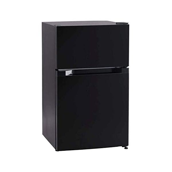 アイリスプラザ 冷蔵庫 87L ブラック 幅47cm アイリスプラザ 冷蔵庫 87L ブラック 幅47cm PRC-B092D-B 直冷式 1ドア