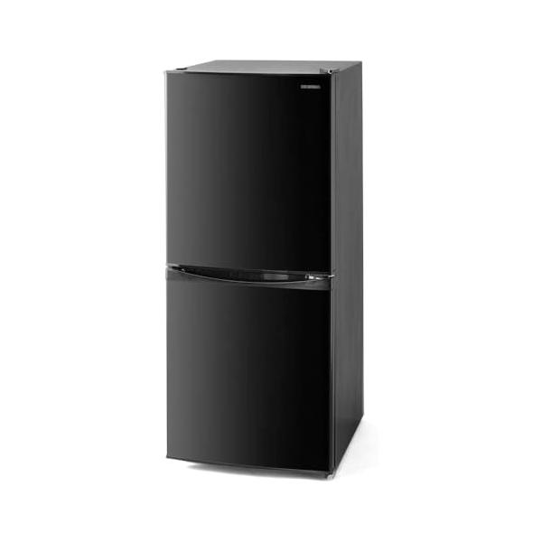 他サイト： アイリスオーヤマ 冷蔵庫 142L ブラック 幅50cm IRSD-14A-B 2ドア 右開き 直冷式 BIG冷凍室 新生活 一人暮らしの商品画像