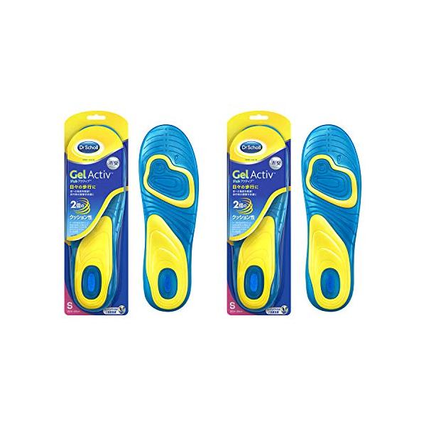 他サイト： インソール 衝撃吸収 中敷き 消臭 ドクターショール ジェルアクティブ エブリデイ 日常用 S (22.5cm-26.0cm) ×2個の商品画像