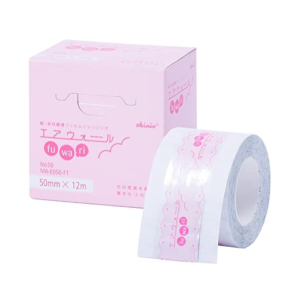他サイト： skinix エアウォールふわり50mm×12m 超ゼロ感覚 防水フィルムロール フィルムドレッシング 透明 1巻 MA-E050-FTの商品画像