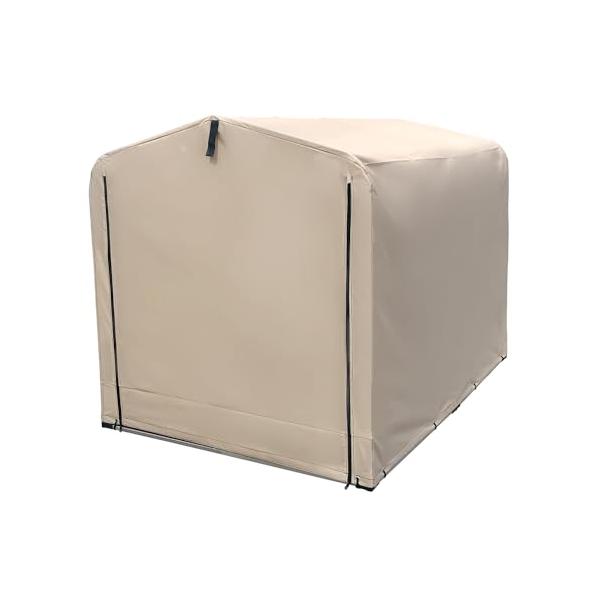 他サイト： アイリスプラザ サイクルハウス ガレージ 防水 撥水 自転車 収納 ベージュ 3台用 梅雨対策の商品画像