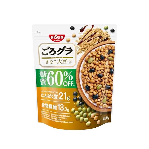 他サイト： 日清シスコ ごろグラ 糖質60%オフ きなこ大豆 300g×6袋の商品画像