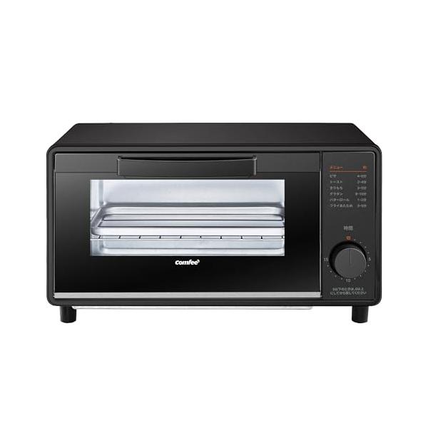 他サイト： COMFEE' トースター オーブン・トースター 2枚焼き タイマー15分調節 1000W 上下高火力ヒーター 直感的なつまみ操作 焼き網＆受けの商品画像