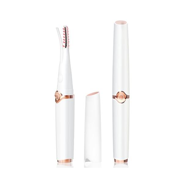 ホワイト/J079/J079・Color:ホワイト・パッケージ個数:1・【顔の印象も華やかさが持続している&amp;進化版2in1】市販のまつげカーラーと違い、この商品がコテ型とコーム型を兼ねた2in1新型ホットビューラー、まつ毛が扇状にキ...