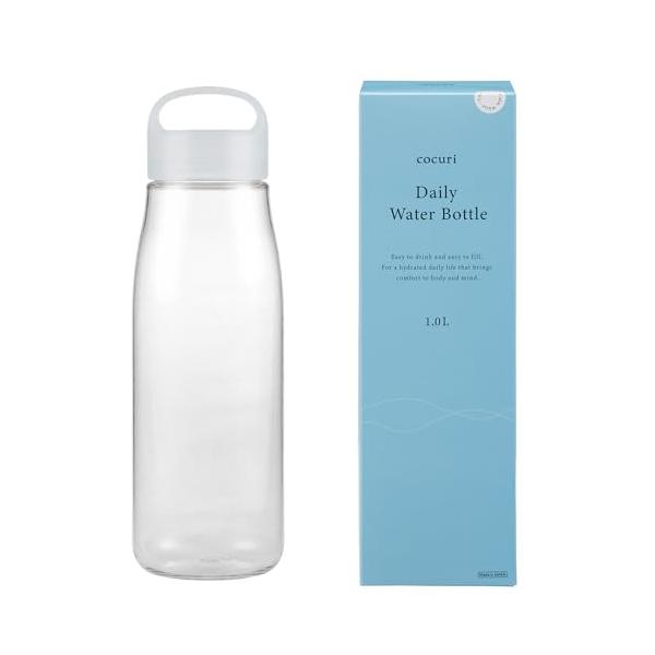 他サイト： マーナ (marna) Daily ウォーターボトル 1L (日本製/パッキンレス) グラスのような滑らかな口当たり (軽量/食洗機対応) 水筒の商品画像