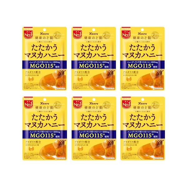 他サイト： カンロ 健康のど飴たたかうマヌカハニー 80g×6袋の商品画像