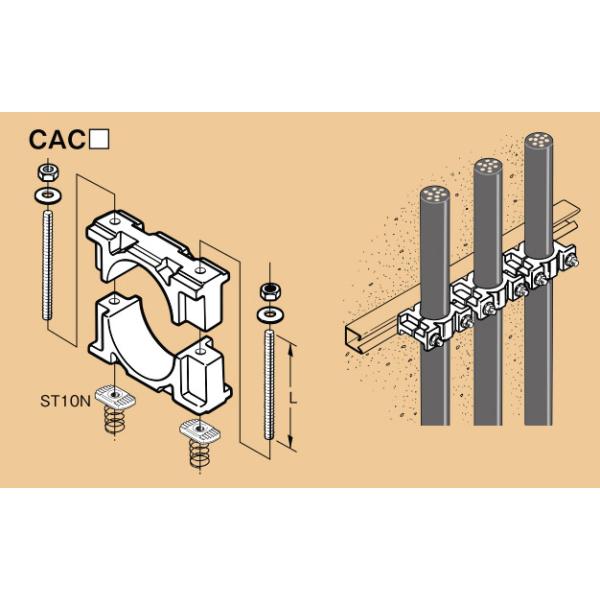 CAC8491 ネグロス ツーボルトクリート ダクターチャンネル用ケーブル