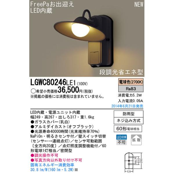 LGWC80246LE1 pi\jbN FreePaiȃGl^ lZT[tLED|[`Cg gU dF