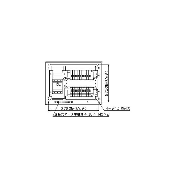 MAG36172IA2 テンパール工業 住宅用分電盤(扉付、IH・エコキュート(2次