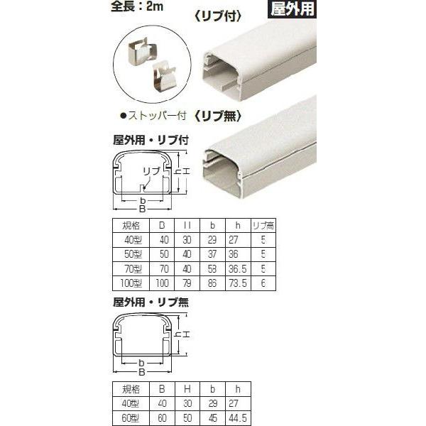 Mdh 50t 未来工業 モールダクト 屋外用 チョコレート 2m Mdh 50t タロトデンキ 電線 電材 通販 Yahoo ショッピング