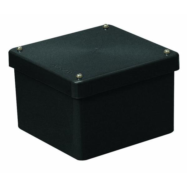 PVP-1510BK 未来工業 防水プールボックス(カブセ蓋)(正方形・ノック無)(150×150×100)