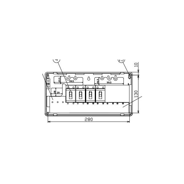 【特価商品】テンパール工業 増設用分電盤 扉なし VC3042i vc3042i_1.jpg
