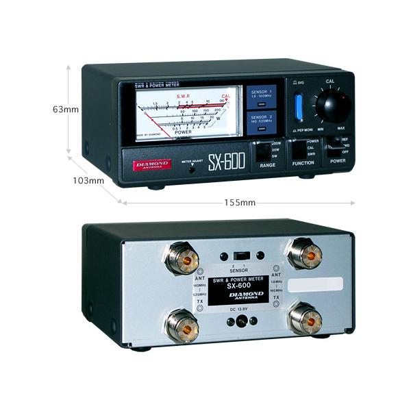DIAMOND SWR & POWER計 SX-600 SX-600 ダイアモンド1.8〜500MHzSWR＆パワー計 : 長野ハム