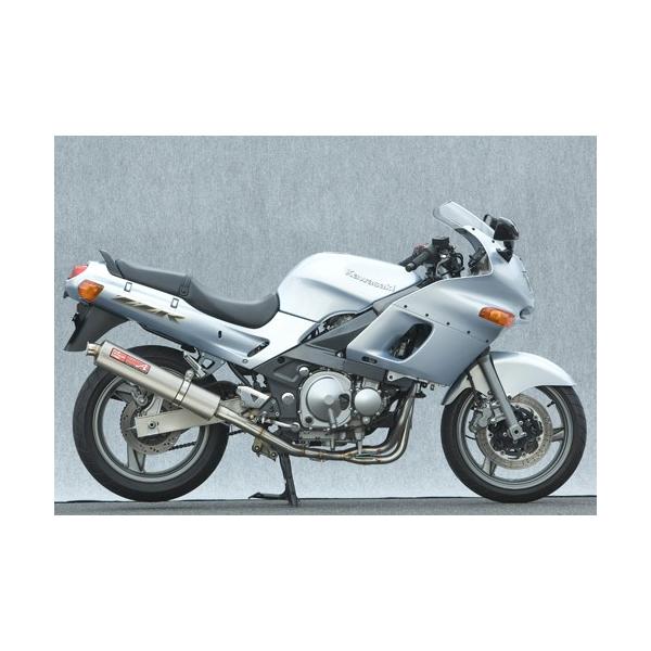 NO.4500　ＺＺＲ４００　Ｎ型　水冷４サイクル１６バルブ４気筒エンジン　ヤマモトレーシングＳＰＥＣ－Ａ集合マフラー　ガンメタリック　☆彡 ZZR400/カワサキ 水冷4サイクル4気筒エンジン フルカウル ヤマモト