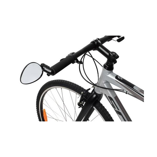 ハンドルバーエンドに取り付けるタイプのバックミラー。ミラー面は46cm2と大きく視認性が高いモデル。バーエンドに取付可能な左右共用モデル。お好きな角度に調整可能で、使わない時は折り畳めます。はめこみ式対応ハンドルバー径： 16〜22mmミラ...