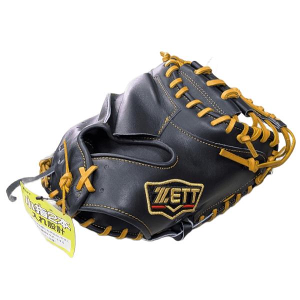 N*1様 ZETTプロステイタス 硬式キャッチャーミット 黒/茶 プロステイタス zett ゼット 硬式キャッチャーミット 森モデル