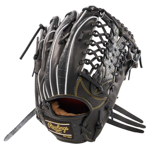 Rawlings 硬式野球用グローブ ブラック Rawlings（ローリングス） 硬式グローブ ウィザード外野用グローブ