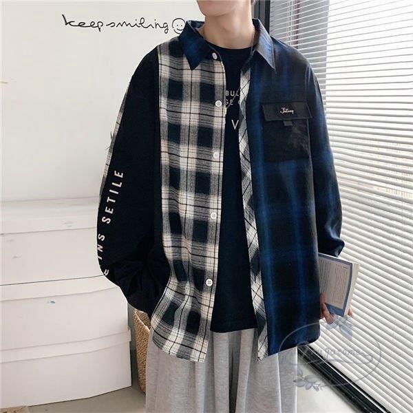 長袖シャツ メンズ お兄系シャツ 配色切替え ダンガリーシャツ レイヤードシャツ ラガーシャツ メンズファッション 代 30代 40代 春秋 Nt0118 Chcx33 永留幹也 通販 Yahoo ショッピング