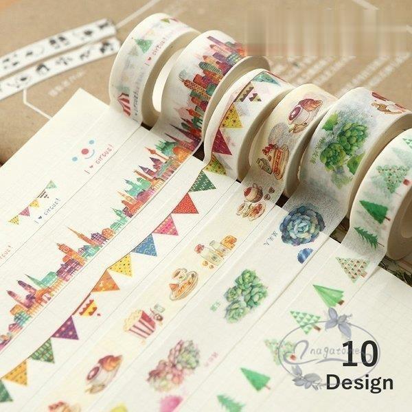 マスキングテープ ラッピング 15mm マステ いちご 植物 街 旗 天気 おしゃれ かわいい バリエーション豊富 Nt1124 Stwj241 永留幹也 通販 Yahoo ショッピング