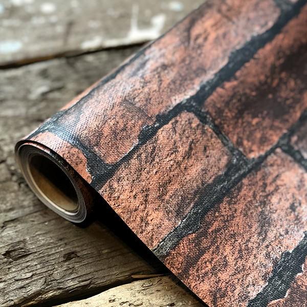 賃貸でも貼れる壁紙シール レンガ調 Diy こすってアレンジできる新しい壁紙シート Mg01 ながやrストア 通販 Yahoo ショッピング