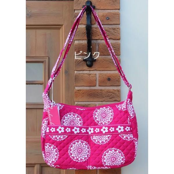 キルティングショルダーバッグ ピンク 斜め掛けキルトバッグ