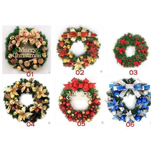 人気商品 新作クリスマスリース ドア飾り クリスマス飾り 玄関飾り 直径45cm Christmasおしゃれ全品2枚で 壁掛け 店舗用 法人用 装飾 Ldhc72 ナギサ 通販 Yahoo ショッピング